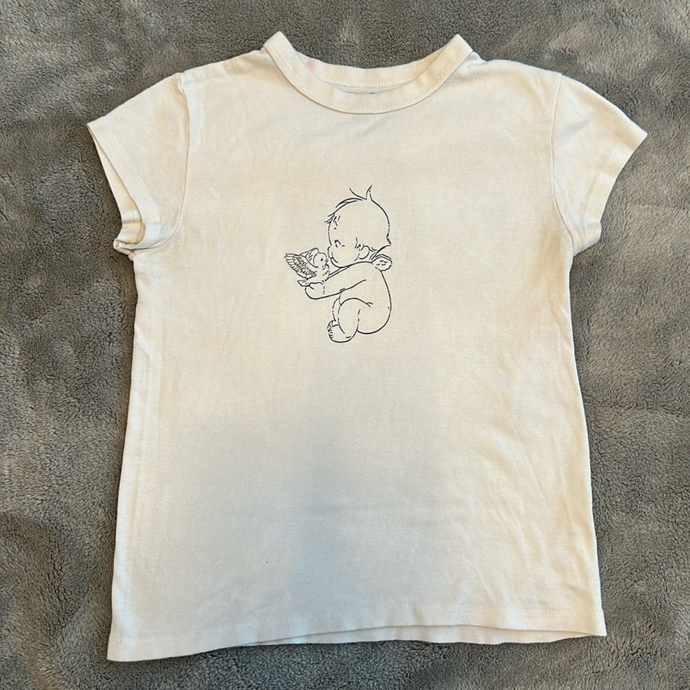 Brandy Melville Women's White T-shirt